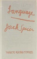 Language (White Rabbit Press, 1965). Cover design by Jack Spicer.