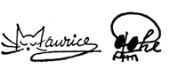 Maurice Roche signature